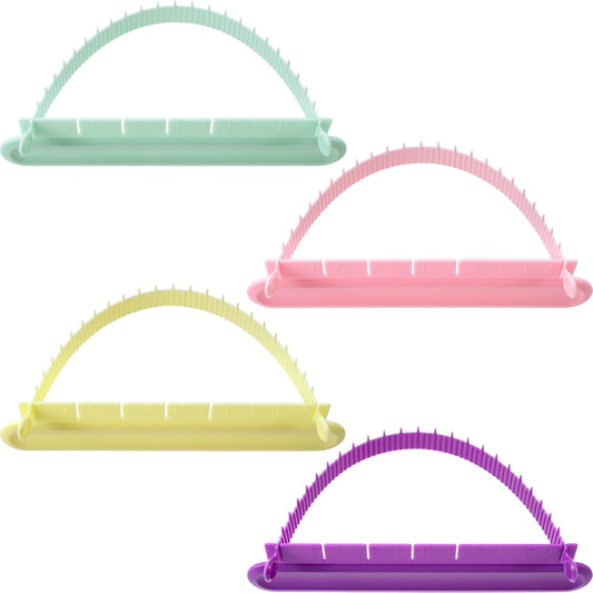 4 Pack Cake Arch Guide Tool, Adjustable Arch Ruler Swag Template for Cake, Plastic Baking Decorating Gadgets V1258-DP02-B-2542