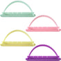 4 Pack Cake Arch Guide Tool, Adjustable Arch Ruler Swag Template for Cake, Plastic Baking Decorating Gadgets V1258-DP02-B-2542