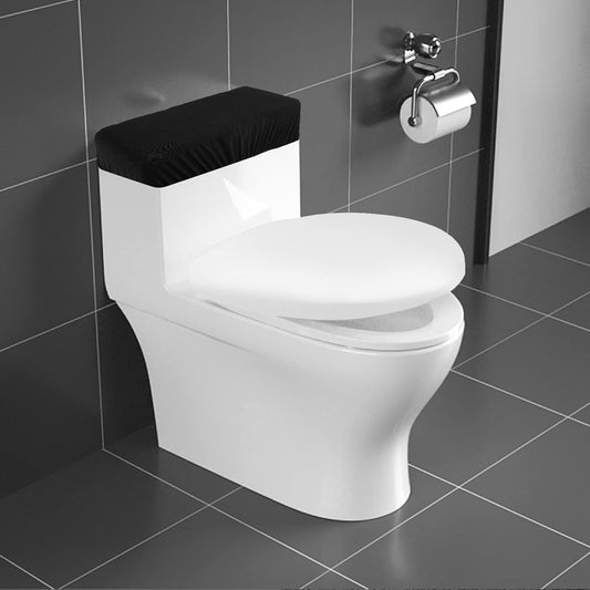 Toilet Tank Lid Cover, Bathroom Stretch Washable Spandex Toilet Tank Protector Cover with Elastic Bottom, V1258-DP02-B-2549