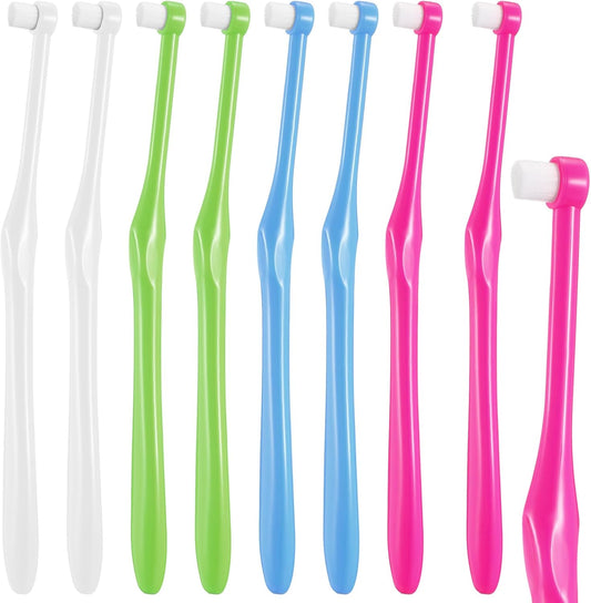 8 Pieces End Tuft Toothbrushes Extra Soft Tufted Brush Teeth Manual Single Compact Interdental Brush for V1258-DP02-B-258