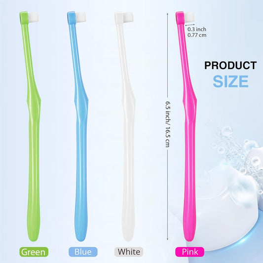 8 Pieces End Tuft Toothbrushes Extra Soft Tufted Brush Teeth Manual Single Compact Interdental Brush for V1258-DP02-B-258