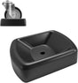 Jack Wheel Chock Stabilizer, 6" Single Wheel Stopper Heavy Duty Reinforced Rubber Stabilizer, Jack Caster V1258-DP02-B-2625