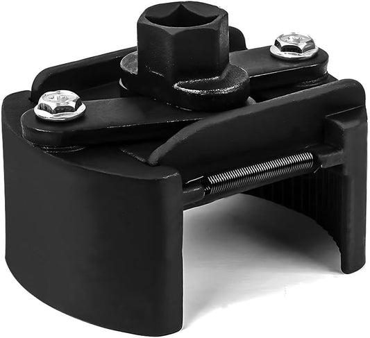 Oil Filter Wrench, 2.36 Inch to 3.15 Inch Adjustable Oil Filter Socket Wrench with 2 Non-Slip Jaws, Universal V1258-DP02-B-2632