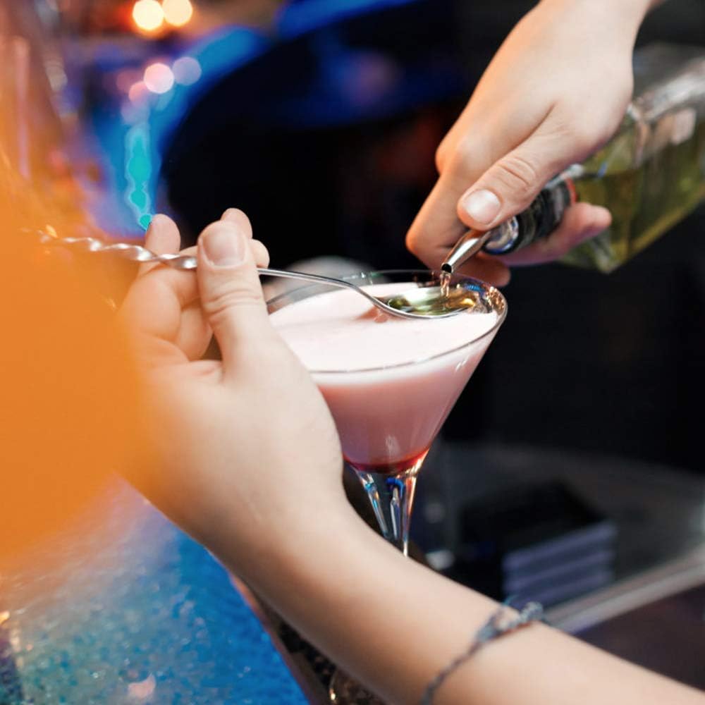 Mixing Spoon and Jigger for Bartending Stainless Steel Home Bar Tool for Making Delicious Cocktails Drinks V1258-DP02-B-264