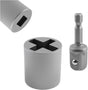 2PCS Scissor Jack Drill Adapter Heavy Duty,Hand Drill Scissor Jack Adapter for Scissors Jacks V1258-DP02-B-2687