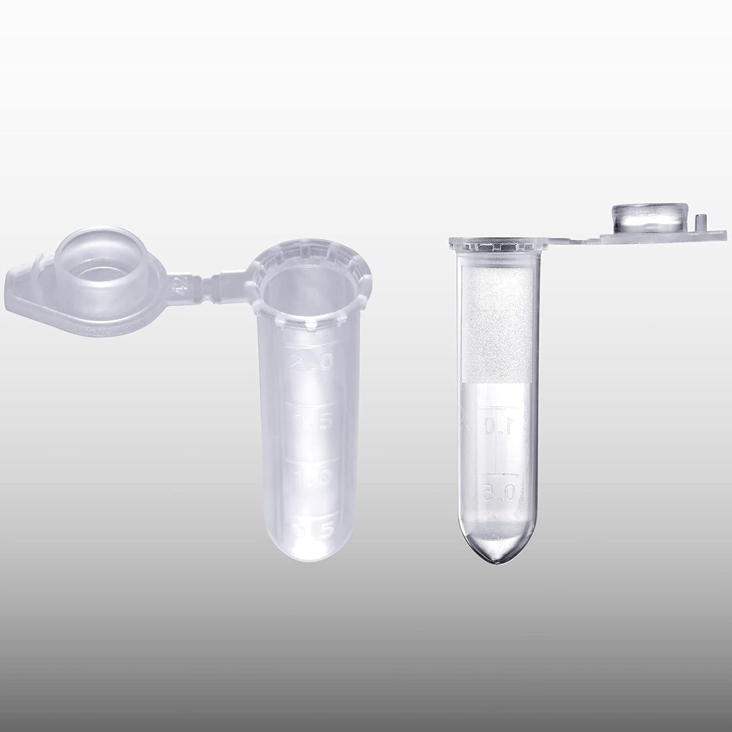 Ackers Science 250Pcs 2.0ml Polypropylene Graduated Microcentrifuge Tubes with Snap Cap,Natural V1258-DP02-B-27