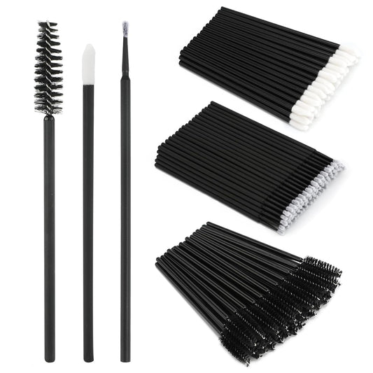 300pc Eyelash Extension Supplies Kit, 100pc Disposable Lip Wands, Mascara Brush Applicators, Micro Swabs for V1258-DP02-B-2712
