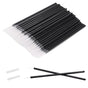 100pcs Eyeliner Brush, Disposable Pointed Makeup Applicators, Black Eyelash Serum Brushes & Eyeshadow V1258-DP02-B-2714