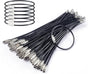 4 Inch Wire Keychain Cable Large Stainless Steel Key Ring Loop Holder for Luggage Tag Keeper for Travel V1258-DP02-B-2745