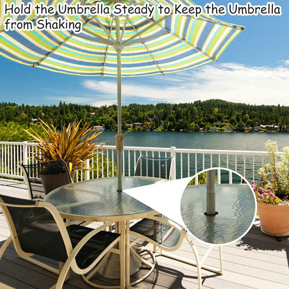 2Pcs Patio Table Umbrella Hole Ring Plug, Silicone Pool Sleeve Stabilizer Cone Wedge, Table Insert for 2-2.5 V1258-DP02-B-2824