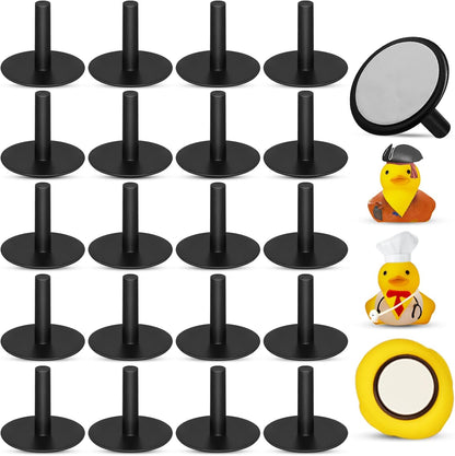 20Pcs Plastic Duck Holder Car, Rubber Duck Plug Ducks Display Fixed Mount Duck Holder, Self-Adhesive Duck V1258-DP02-B-2826