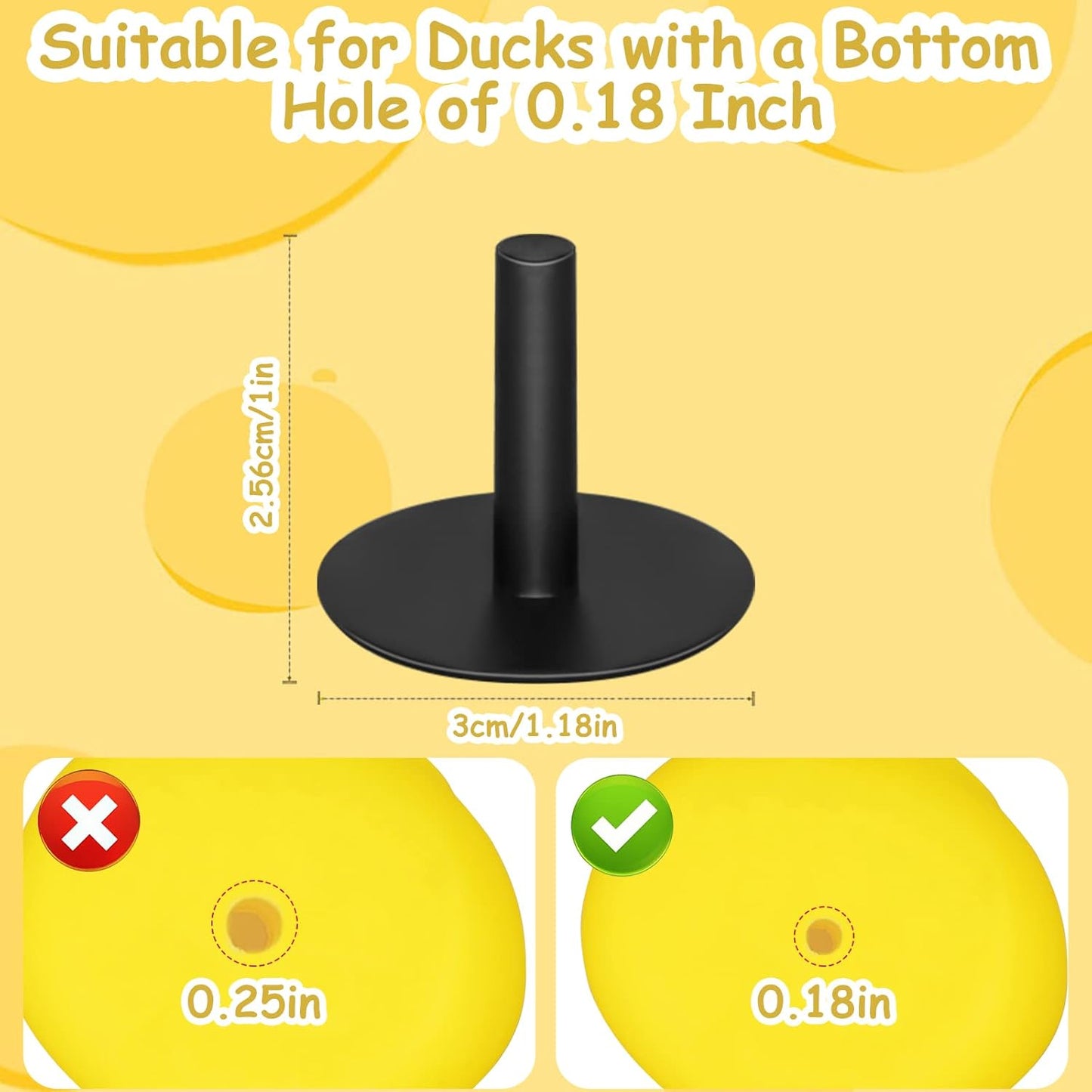 20Pcs Plastic Duck Holder Car, Rubber Duck Plug Ducks Display Fixed Mount Duck Holder, Self-Adhesive Duck V1258-DP02-B-2826