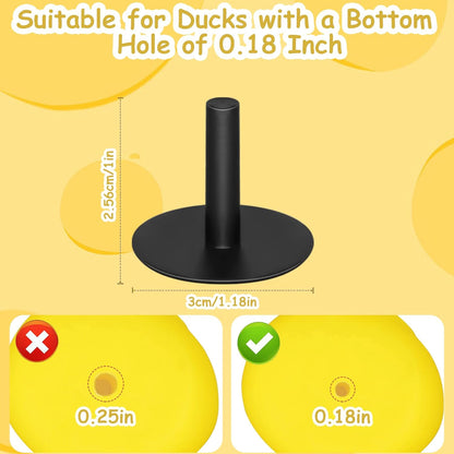 20Pcs Plastic Duck Holder Car, Rubber Duck Plug Ducks Display Fixed Mount Duck Holder, Self-Adhesive Duck V1258-DP02-B-2826