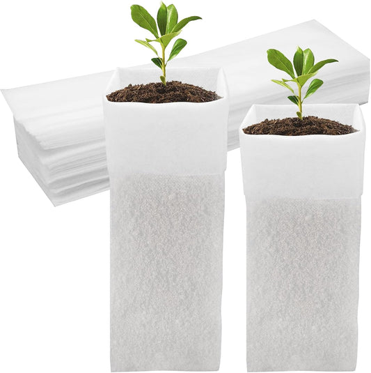60Pcs Nursery Grow Bags, Biodegradable Non-Woven Fabric Plant Bags, Seedlings Growing Pots for Vegetable V1258-DP02-B-2832