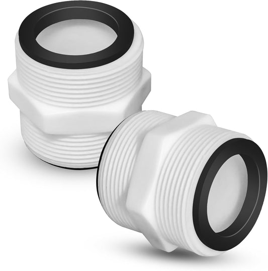 2Pcs 1.5'to 1.5' Pool Hose Adapter, Pool Hose Connector Coupling Above Ground Pool Hose Adapter Compatible V1258-DP02-B-2837