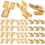 36Pcs Connectors Combination Kit: Double Spade, Piggyback, Chair Terminal Quick Disconnect Adapter - 12 Each V1258-DP02-B-2846