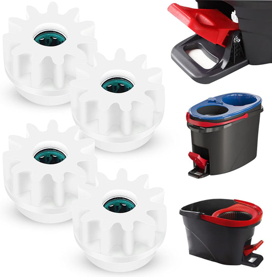 4Pcs Spin Mop Replacement Parts, Spin Mop Bucket Clutch Bearing Gear Sprockets Replacement Compatible with V1258-DP02-B-2855