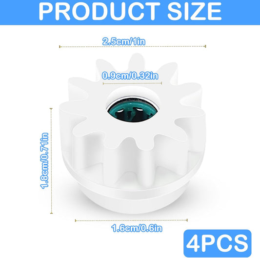 4Pcs Spin Mop Replacement Parts, Spin Mop Bucket Clutch Bearing Gear Sprockets Replacement Compatible with V1258-DP02-B-2855