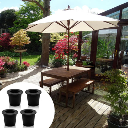 4Pcs Patio Table Umbrella Hole Ring Plug, Silicone Pool Umbrella Sleeve Stabilizer Cone Wedge, Umbrella Table V1258-DP02-B-2881