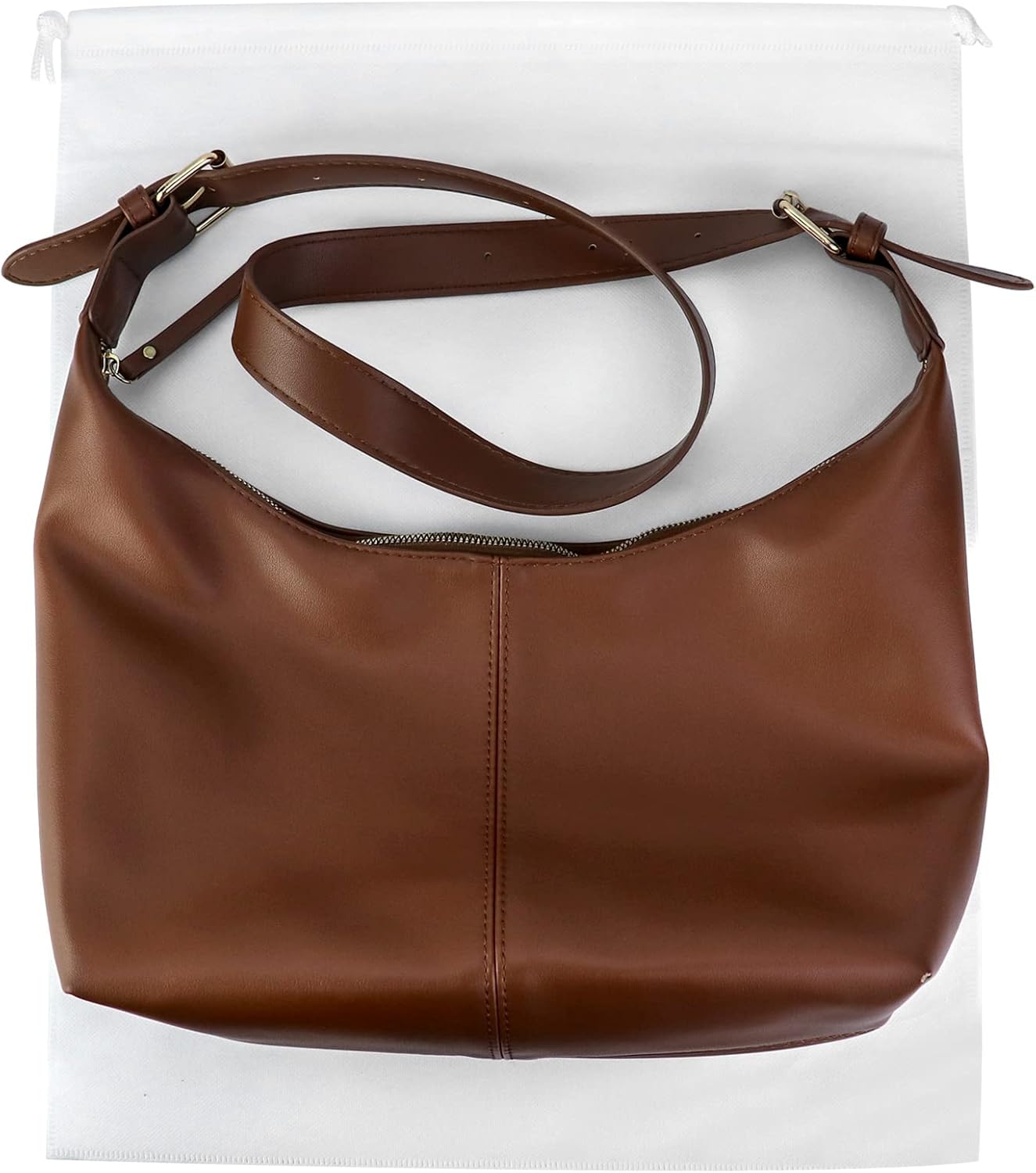 Drawstring Dust Covers, 6 Pcs Breathable Non-woven Fabric Large Cloth Storage Pouch String Bag for Handbags V1258-DP02-B-2890