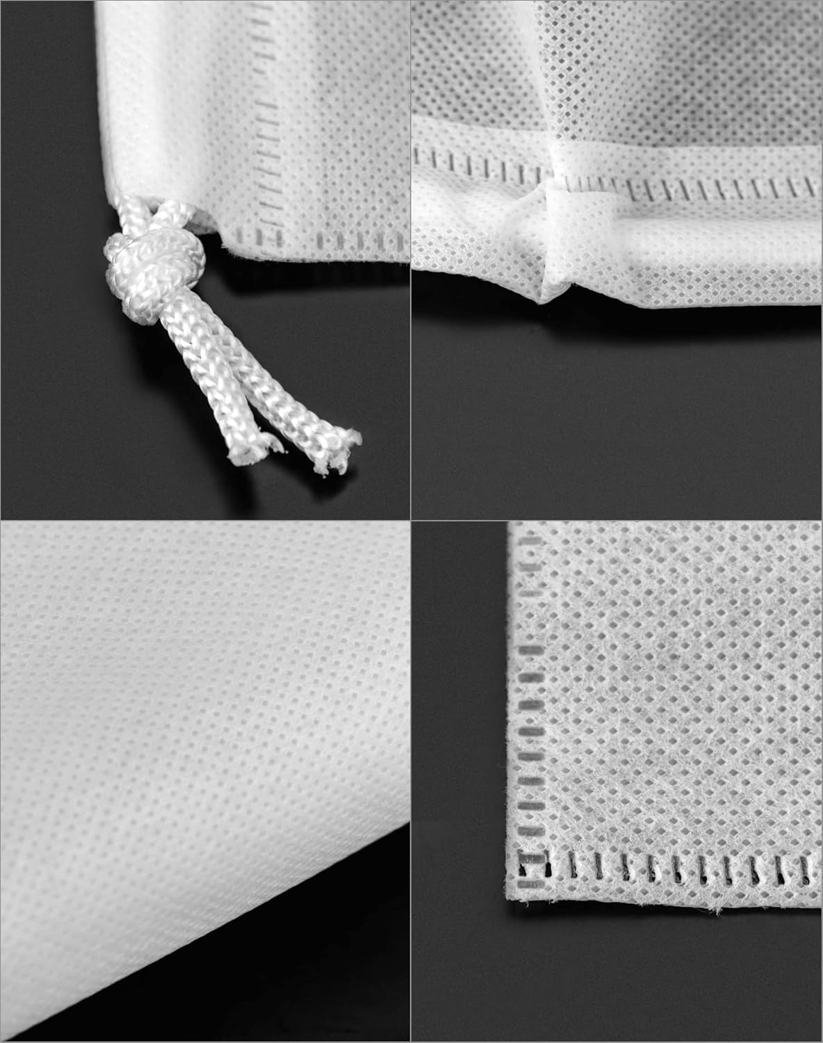 Drawstring Dust Covers, 6 Pcs Breathable Non-woven Fabric Large Cloth Storage Pouch String Bag for Handbags V1258-DP02-B-2890