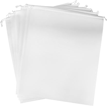 Drawstring Dust Covers, 6 Pcs Breathable Non-woven Fabric Large Cloth Storage Pouch String Bag for Handbags V1258-DP02-B-2890