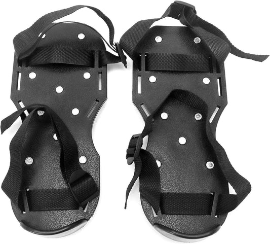 Gunite Spiked Shoes With 3/4" Short Spikes Perfect For Epoxy Floor, Overlays, Cover Installation, Green Color V1258-DP02-B-2900