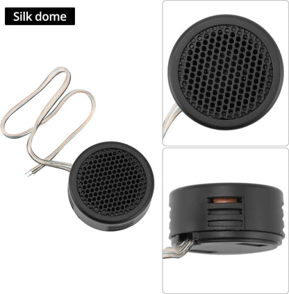 2 Pairs High-Power Neodymium Silk Dome Tweeter Set - 500W, 4 Ohm, Super High Frequency,-for Mini Car Audio V1258-DP02-B-2904