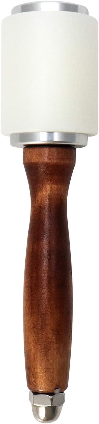 8inch Leather Carving Hammer, DIY Leathercraft Mallet with Nylon Straight Head Wood Handle, Sew Leather V1258-DP02-B-2918