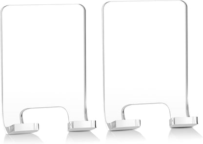 Adhesive Razor Holder, Wall Mount Shower Razor Hooks for His and Hers, Acrylic, Waterproof, Clear, 2 Pcs V1258-DP02-B-292
