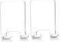 Adhesive Razor Holder, Wall Mount Shower Razor Hooks for His and Hers, Acrylic, Waterproof, Clear, 2 Pcs V1258-DP02-B-292