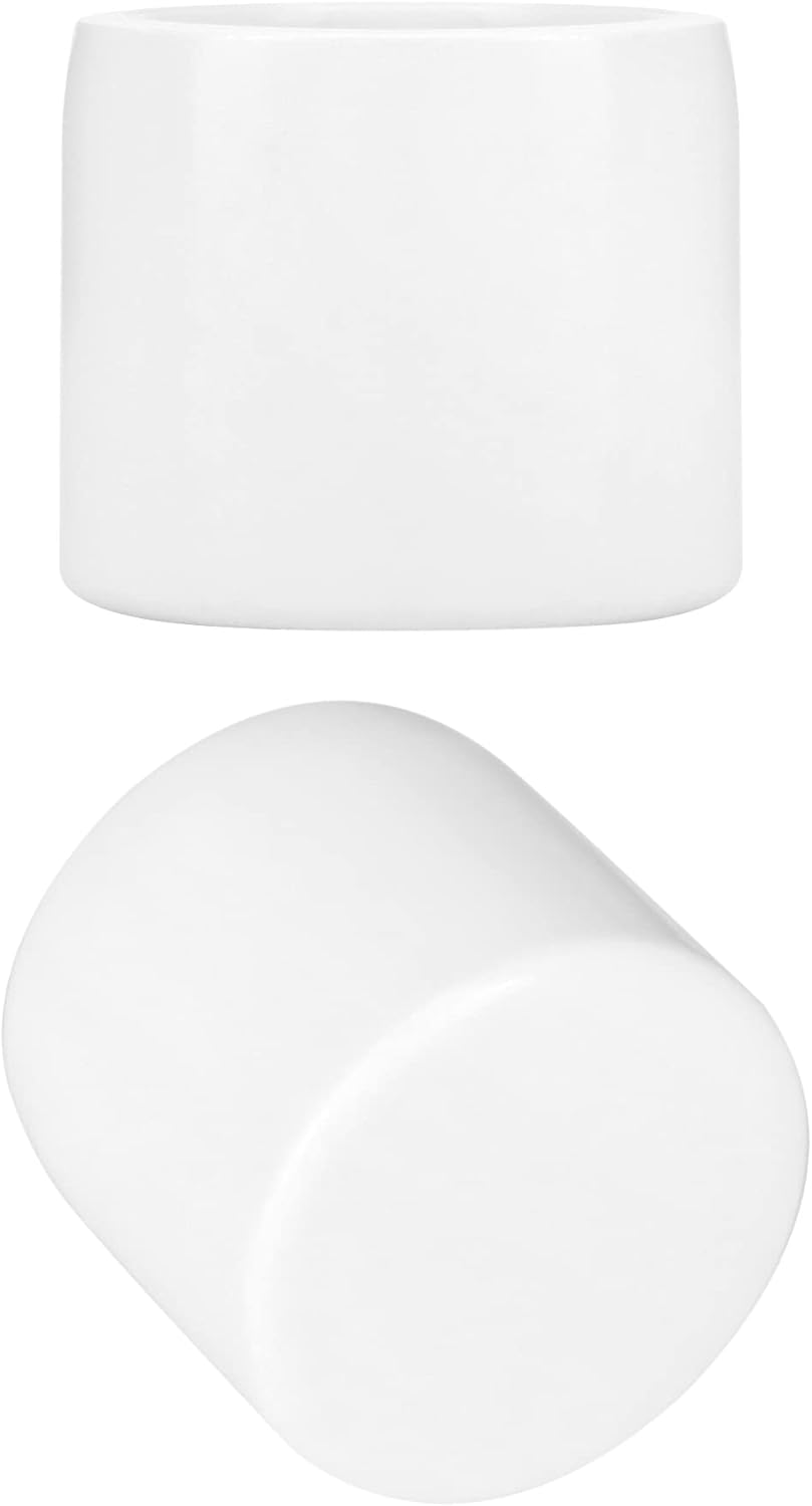 PVC Pipe End Cap Fitting, 20 Pack 1/2" Furniture Grade SCH40 Pipe Plug Socket Fitting, External End Cap, White V1258-DP02-B-2925
