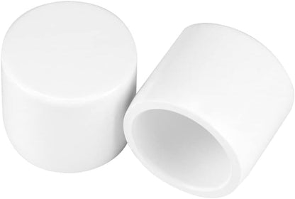 PVC Pipe End Cap Fitting, 20 Pack 1/2" Furniture Grade SCH40 Pipe Plug Socket Fitting, External End Cap, White V1258-DP02-B-2925