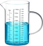 34OZ/1000ML Glass Measuring Cup (Ml/Oz/Cup), 4 Cups Multi-Purpose Kitchen Tool with V-Shaped Spout & Handle V1258-DP02-B-2926