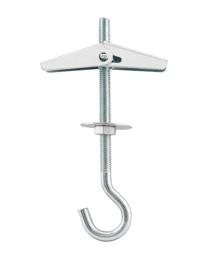 Ceiling Hooks, 12 Packs 3-9/16" Spring Toggle Wing Bolts Wall Fixing Heavy Duty Pothook for Hanging Plants, V1258-DP02-B-2939