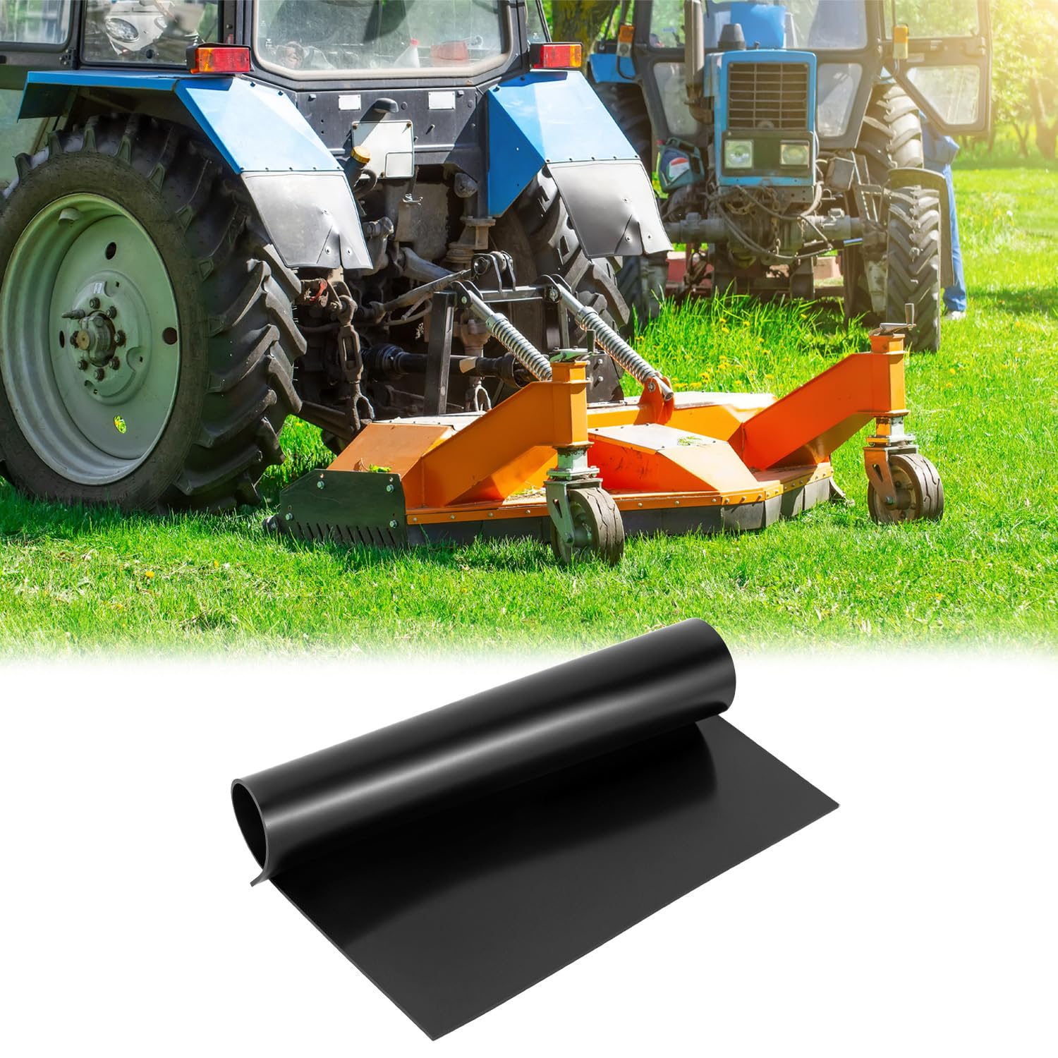 Rubber Sheet Roll, Solid Rubber Gasket Strip, 12" W x 12" L 1/8" Thick, for Sealing, Bumpers, Weather V1258-DP02-B-2940