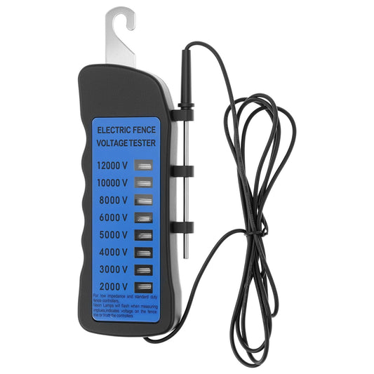 Electric Fence Voltage Tester, 12KV Fence Tester, 8 Neon Lights Testing Tool, Fault Finder for Farms V1258-DP02-B-2941