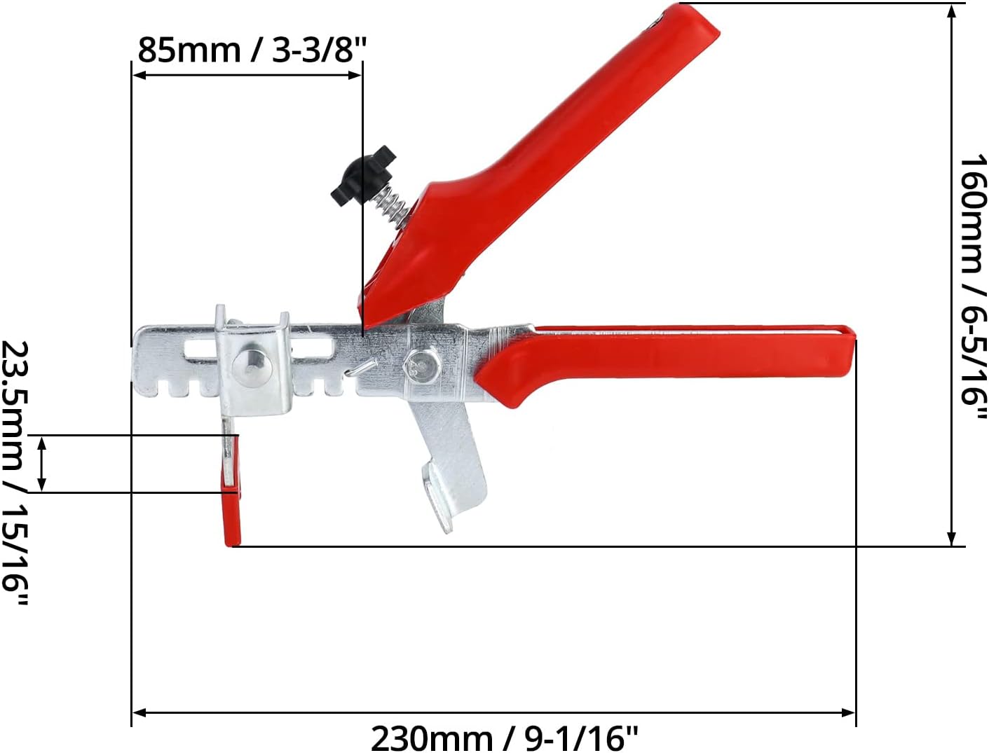 Professional Tile Levelling Plier - High Tension PVC Hand Rod for Quick Tile Installation & Lippage V1258-DP02-B-2945
