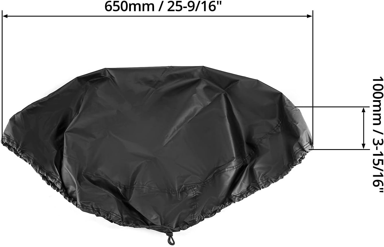 Drum Cover for 55 Gallon Industrial Barrel, 2 Pack High Density Nylon Oxford Fabric Covers with Excellent V1258-DP02-B-2946