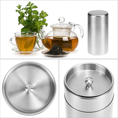 304 Stainless Steel Airtight Storage Container, Multifunctional 550ml, Ideal for Coffee, Tea, Sugar, Flour V1258-DP02-B-2947