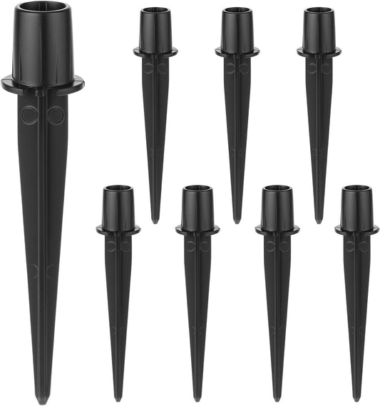 Metal Stakes Solar Lights Replacement Spike, 8 Pack Reinforced Ground Stakes, Replacement Nails for Garden V1258-DP02-B-2956