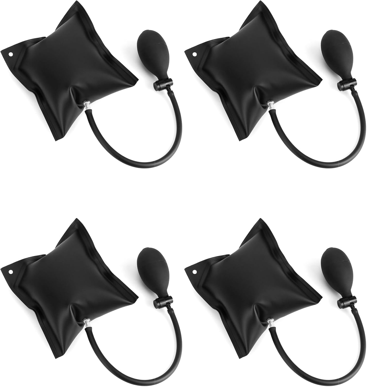 Air Pump Wedge 4 Pack, Adjustable Inflatable Spacer for Door, Window & Vehicle Alignment V1258-DP02-B-2960