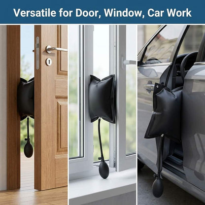 Air Pump Wedge 4 Pack, Adjustable Inflatable Spacer for Door, Window & Vehicle Alignment V1258-DP02-B-2960