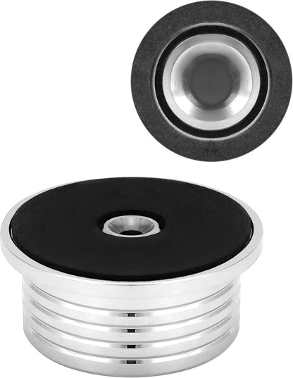 Record Weight Phono Disc Stabilizer, 60HZ Record Weight Stabilizer, with Bubble Leveling (60Hz, Silver) V1258-DP02-B-2963