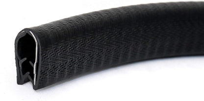 U-Shape Edge Trim, 10 Feet Weather Stripping Car Door Edge Protector, Flexible Push-On Rubber Guard for 1/4" V1258-DP02-B-2964