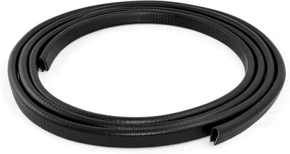 U-Shape Edge Trim, 10 Feet Weather Stripping Car Door Edge Protector, Flexible Push-On Rubber Guard for 1/4" V1258-DP02-B-2964