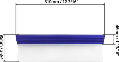 Water Car Squeegee,12 inch Flexible Water Silicone Window Squeegee for Car Or Home Use, Blue V1258-DP02-B-2965