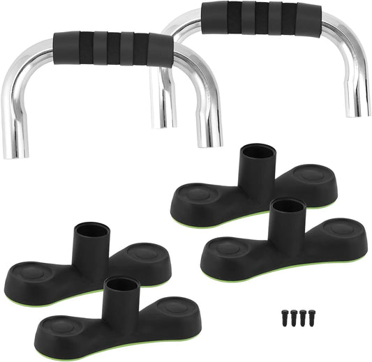 Steel Push Up Handles for Floor, Portable Push Up Stands with Non-Slip Grip, Angled Incline V1258-DP02-B-2967