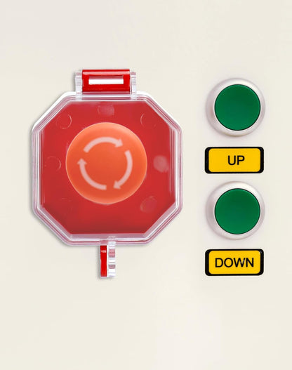 Emergency Stop Button Cover, 4 Pack Plastic Switch Cover Protector, Toggle Switch Push Button Switch Lockout V1258-DP02-B-2969