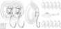 2 Pcs Large Suction Cup Hooks 12 Pcs Small Suction Cup with Metal Hooks V1258-DP02-B-297